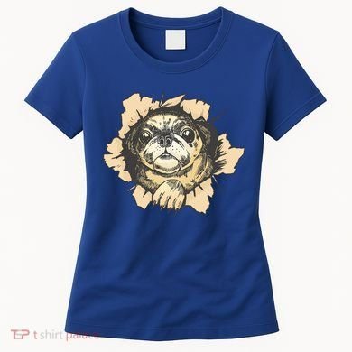 Pug Torn Women's T-Shirt