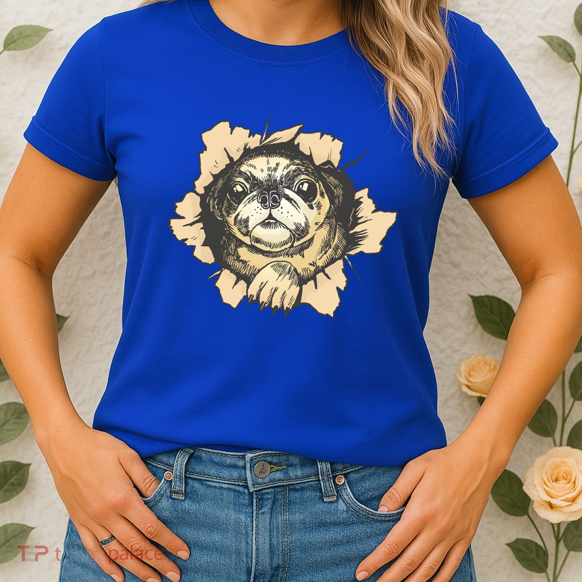Pug Torn Women's T-Shirt