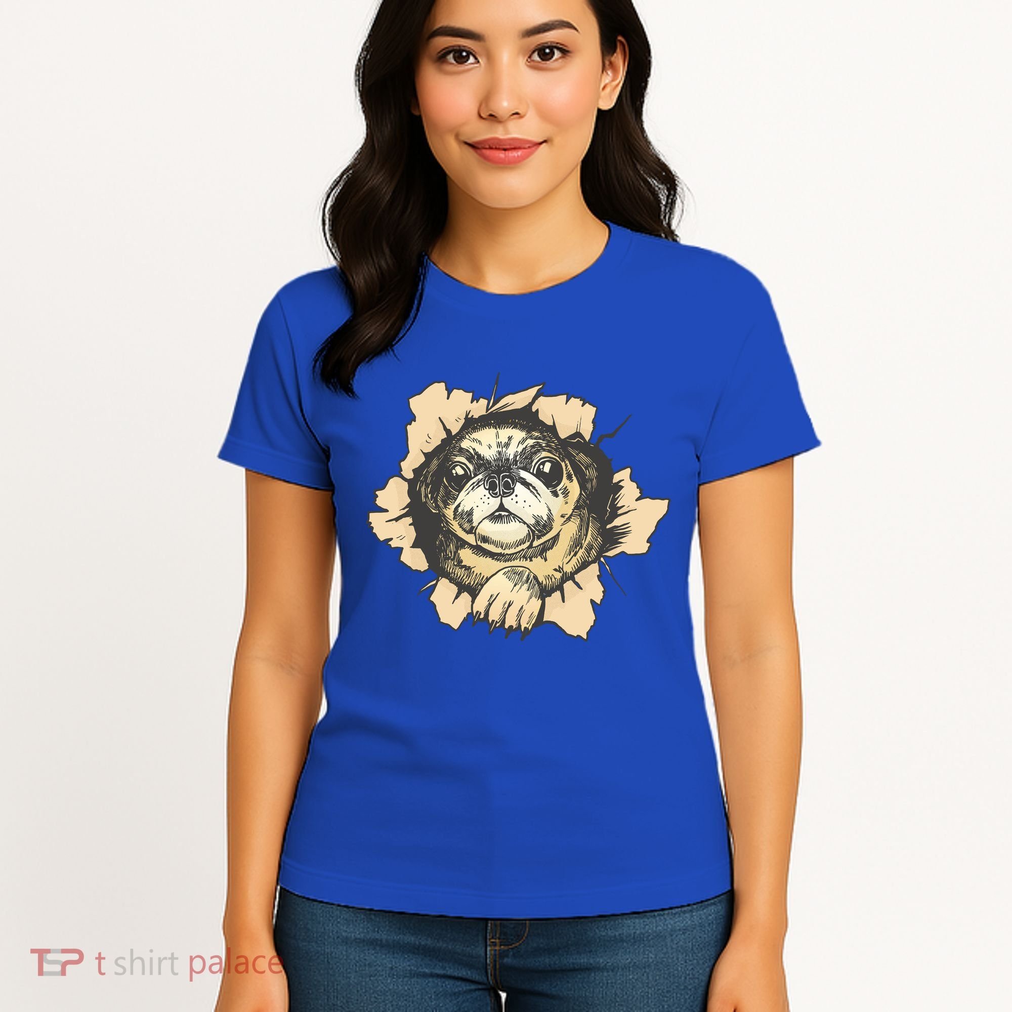 Pug Torn Women's T-Shirt