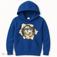 Pug Torn Kids Hoodie thumb 0
