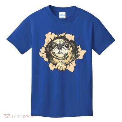 Pug Torn Kids T-Shirt