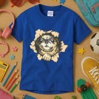 Pug Torn Kids T-Shirt thumb 3