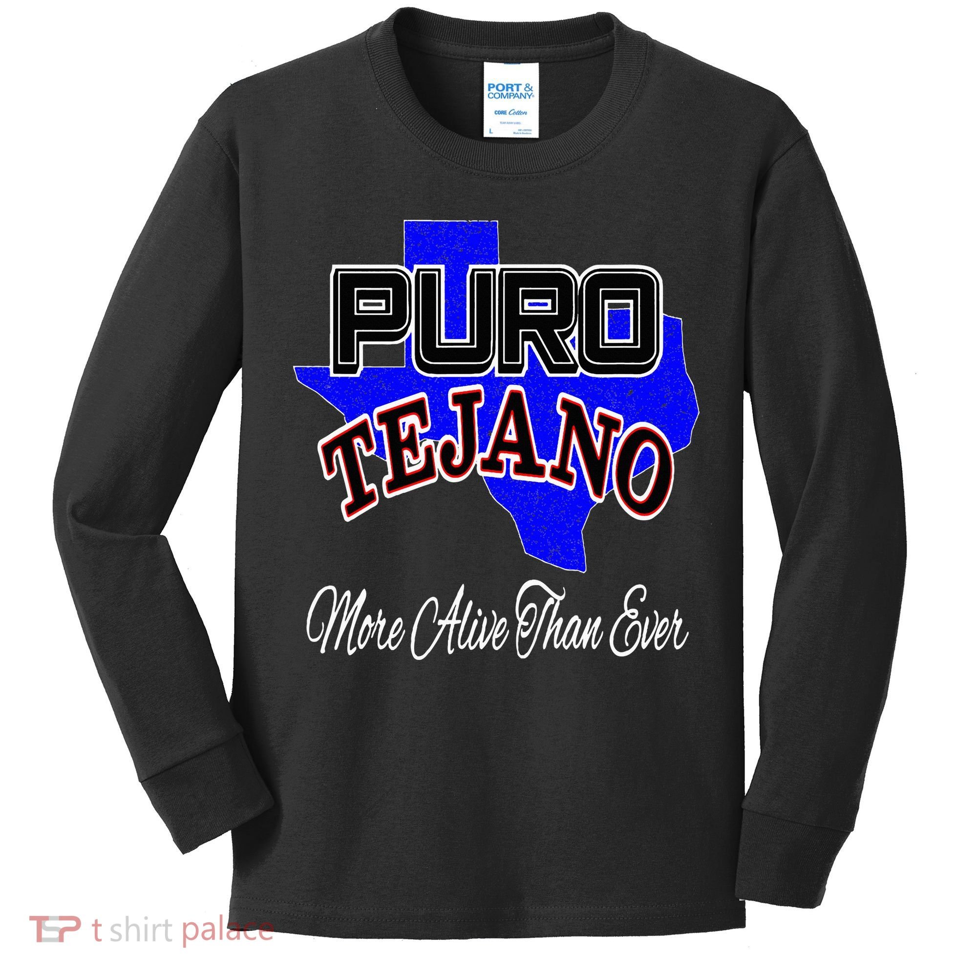 Puro Tejano Kids Long Sleeve Shirt