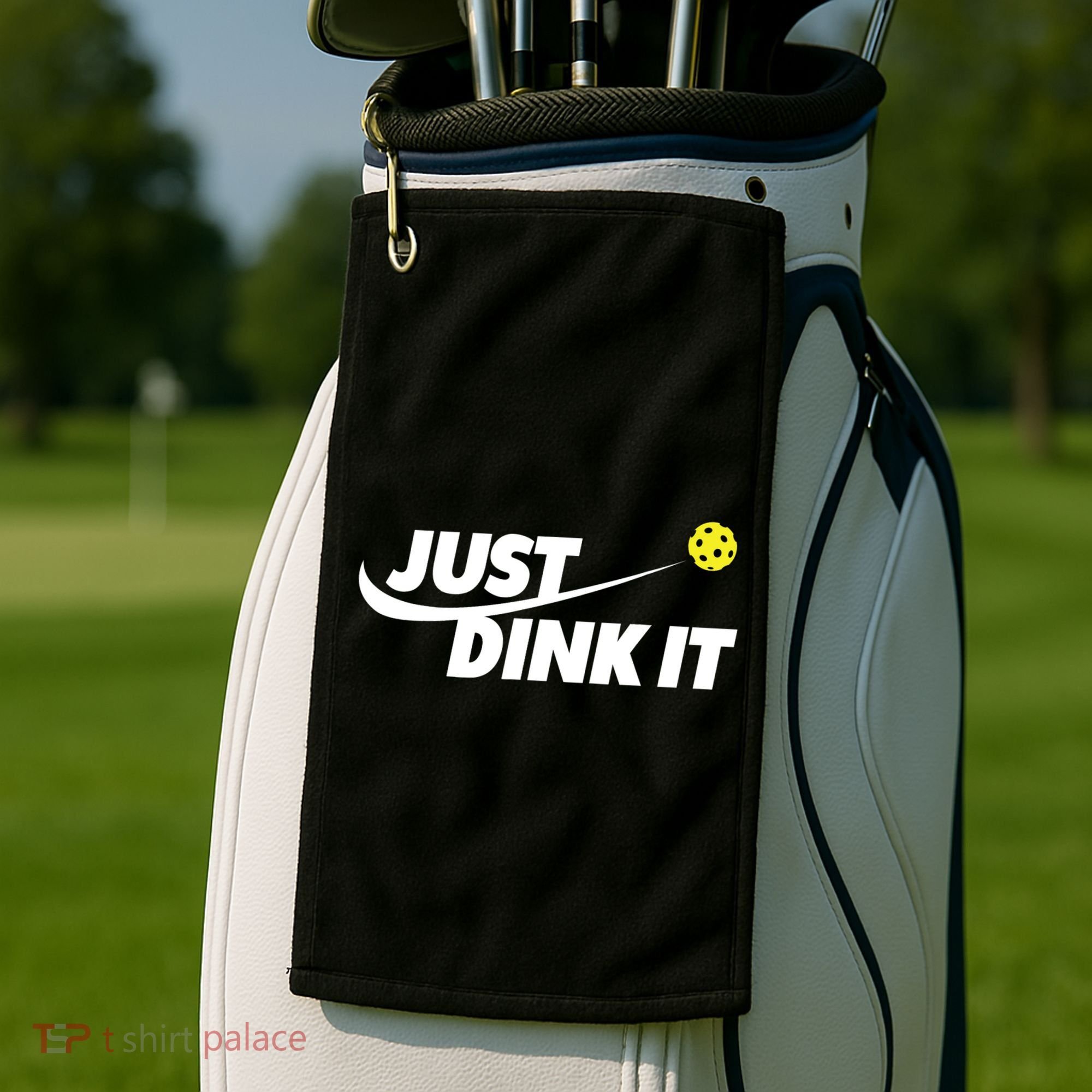 Pickleball Tshirts Pickleball Shirt Just Dink It TShirt Golf Towel