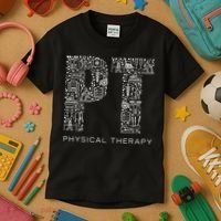 Physical Therapist Physical Therapy Gift PT Month Kids T-Shirt thumb 3