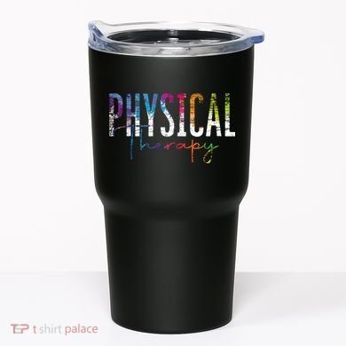 Physical Therapist PT Exercise Colorful Physical Therapy Tumbler