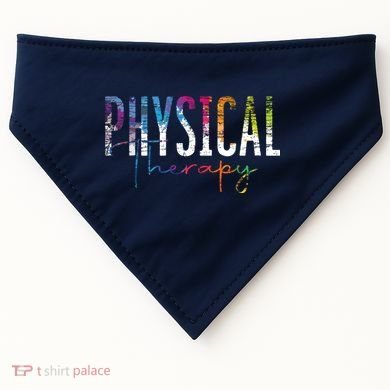 Physical Therapist PT Exercise Colorful Physical Therapy USA-Made Doggie Bandana