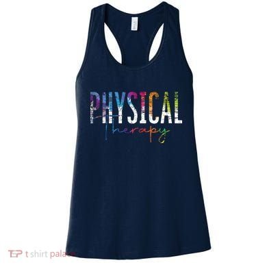 Physical Therapist PT Exercise Colorful Physical Therapy Women's Tank Top