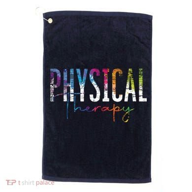 Physical Therapist PT Exercise Colorful Physical Therapy Golf Towel