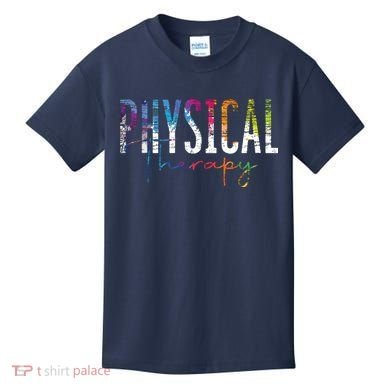 Physical Therapist PT Exercise Colorful Physical Therapy Kids T-Shirt