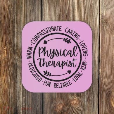 Physical Therapist PT Physical Therapy Physiotherapy Vintage Coaster