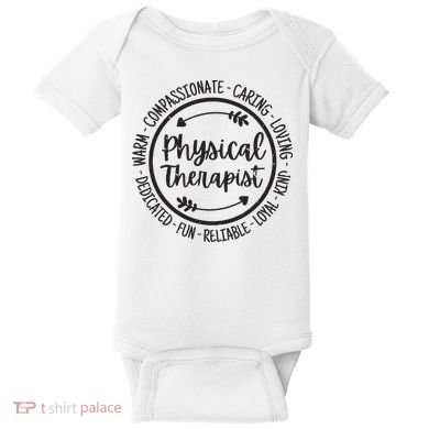Physical Therapist PT Physical Therapy Physiotherapy Vintage Baby Bodysuit