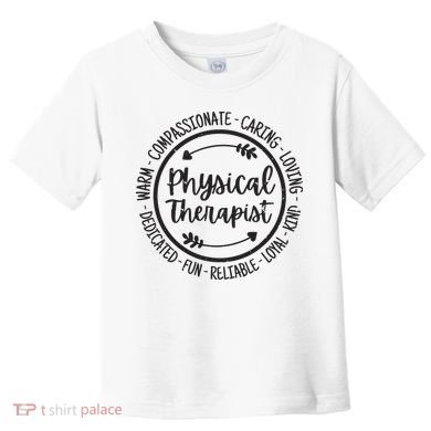 Physical Therapist PT Physical Therapy Physiotherapy Vintage Toddler T-Shirt