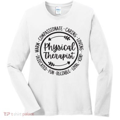 Physical Therapist PT Physical Therapy Physiotherapy Vintage Women's Long Sleeve Shirt