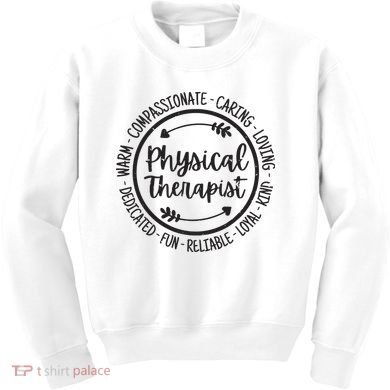 Physical Therapist PT Physical Therapy Physiotherapy Vintage Kids Sweatshirt