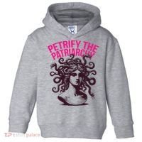 Petrify The Patriarchy Medusa Greek Mythology. Toddler Hoodie thumb 0