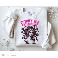 Petrify The Patriarchy Medusa Greek Mythology. Sweatshirt thumb 2