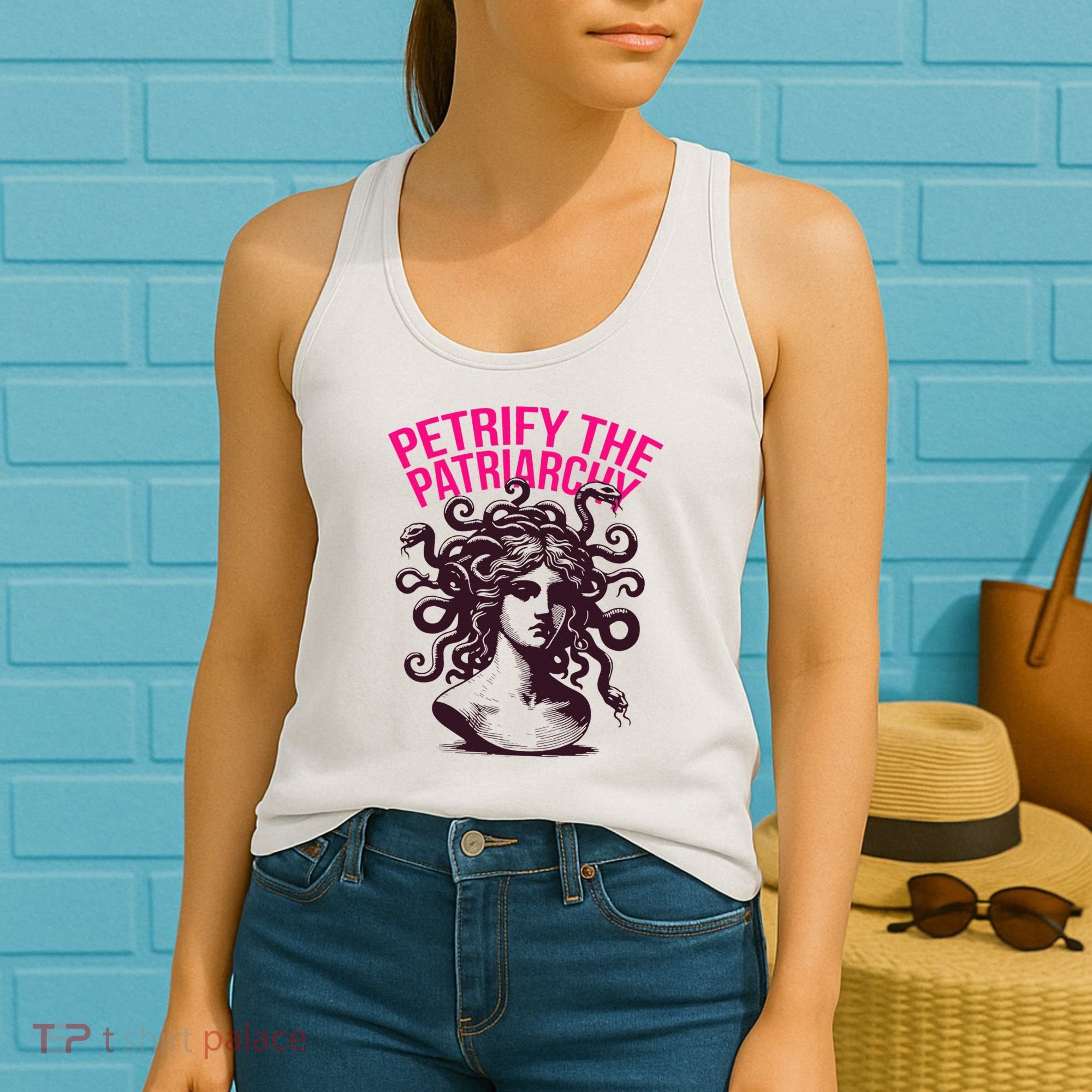 Petrify The Patriarchy Medusa Greek Mythology. Women's Tank Top
