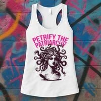 Petrify The Patriarchy Medusa Greek Mythology. Women's Tank Top thumb 3