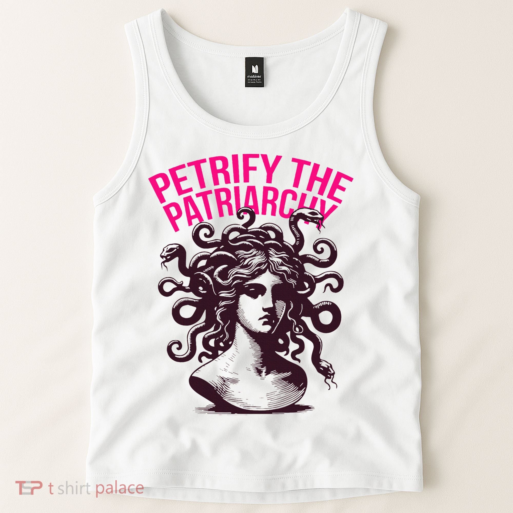 Petrify The Patriarchy Medusa Greek Mythology. Tank Top