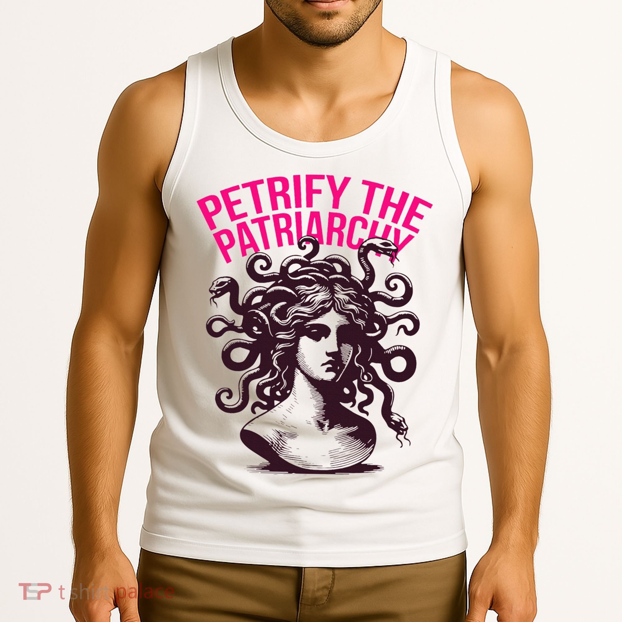 Petrify The Patriarchy Medusa Greek Mythology. Tank Top