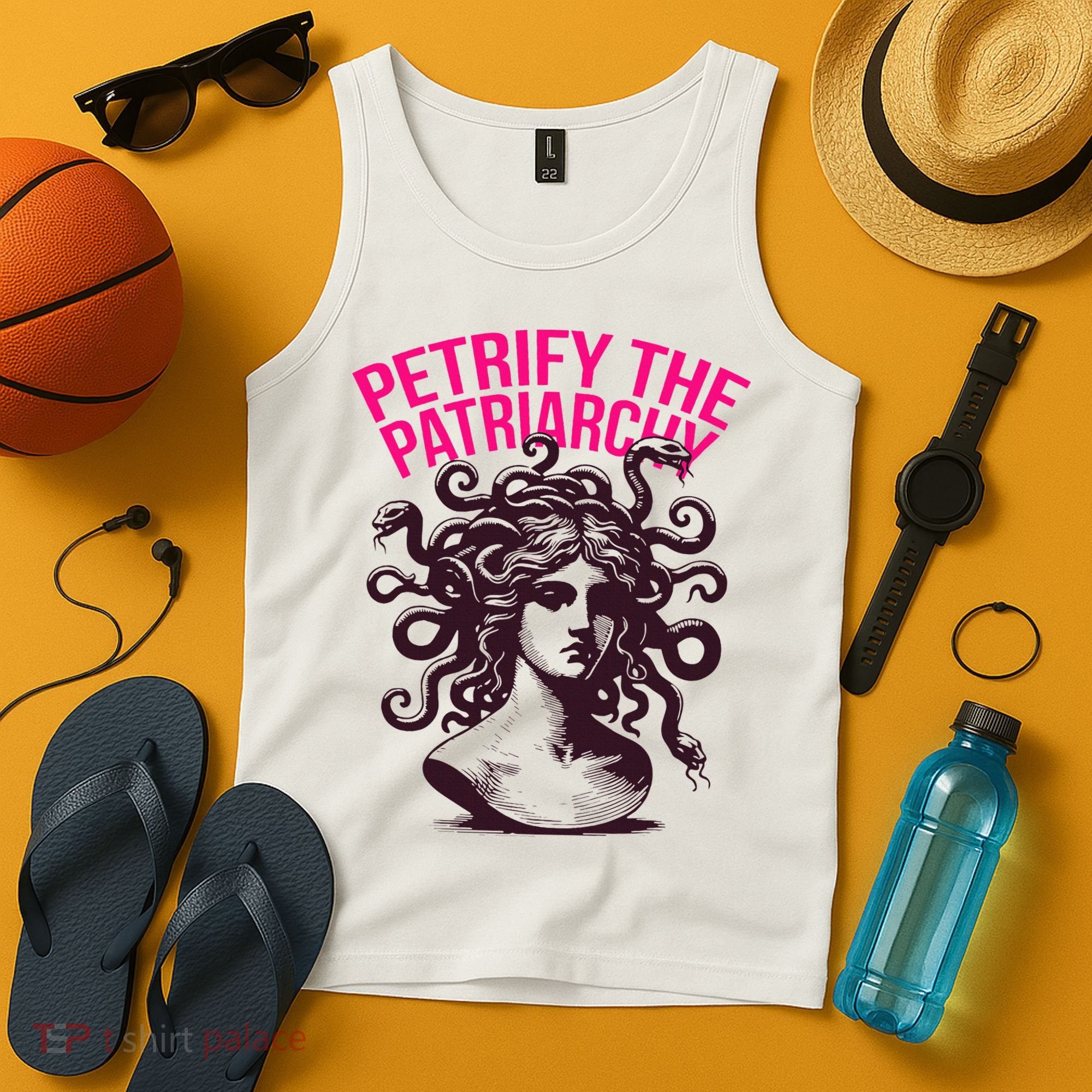 Petrify The Patriarchy Medusa Greek Mythology. Tank Top