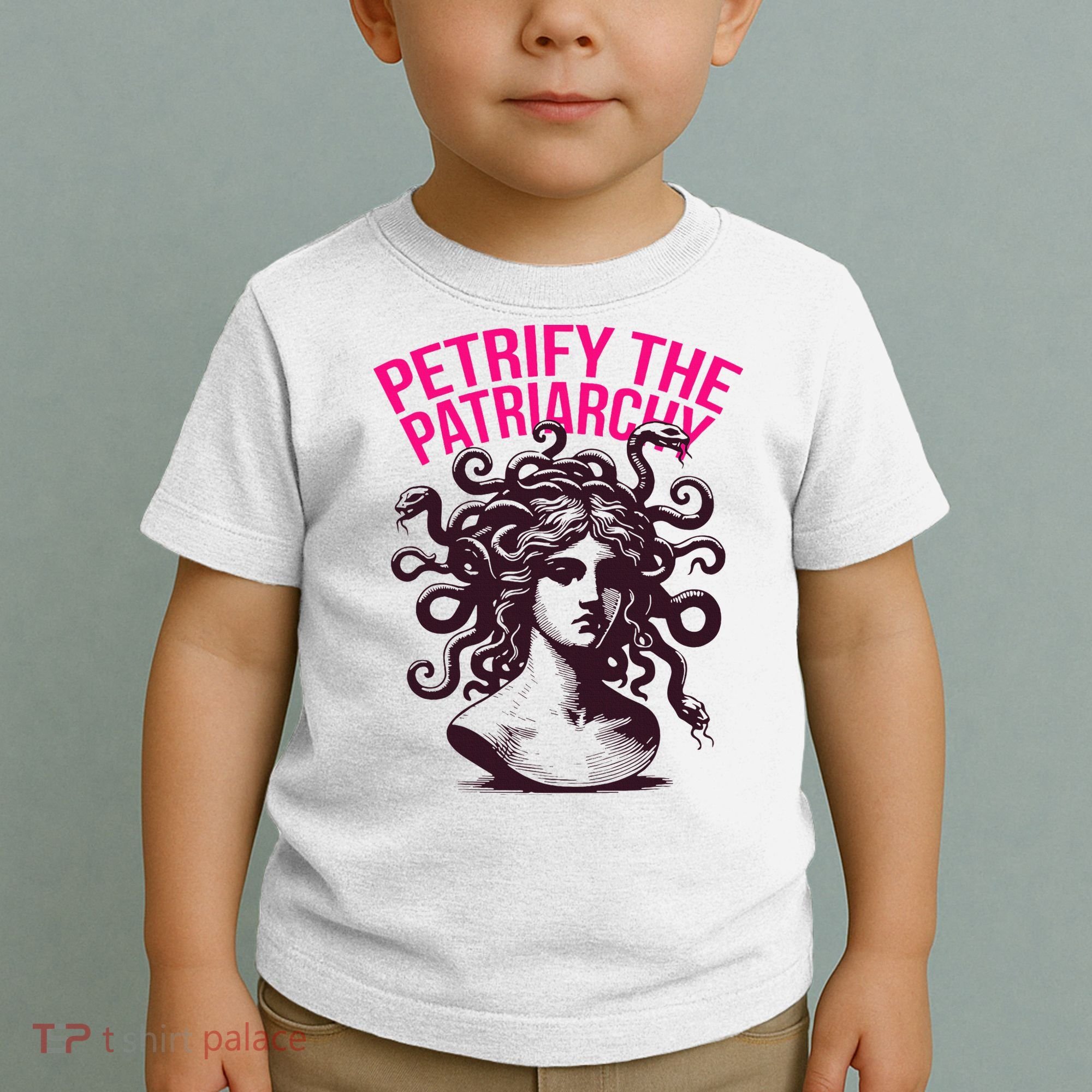 Petrify The Patriarchy Medusa Greek Mythology. Toddler T-Shirt