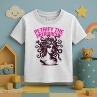 Petrify The Patriarchy Medusa Greek Mythology. Toddler T-Shirt thumb 3