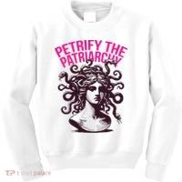 Petrify The Patriarchy Medusa Greek Mythology. Kids Sweatshirt thumb 0