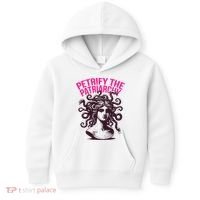 Petrify The Patriarchy Medusa Greek Mythology. Kids Hoodie thumb 0