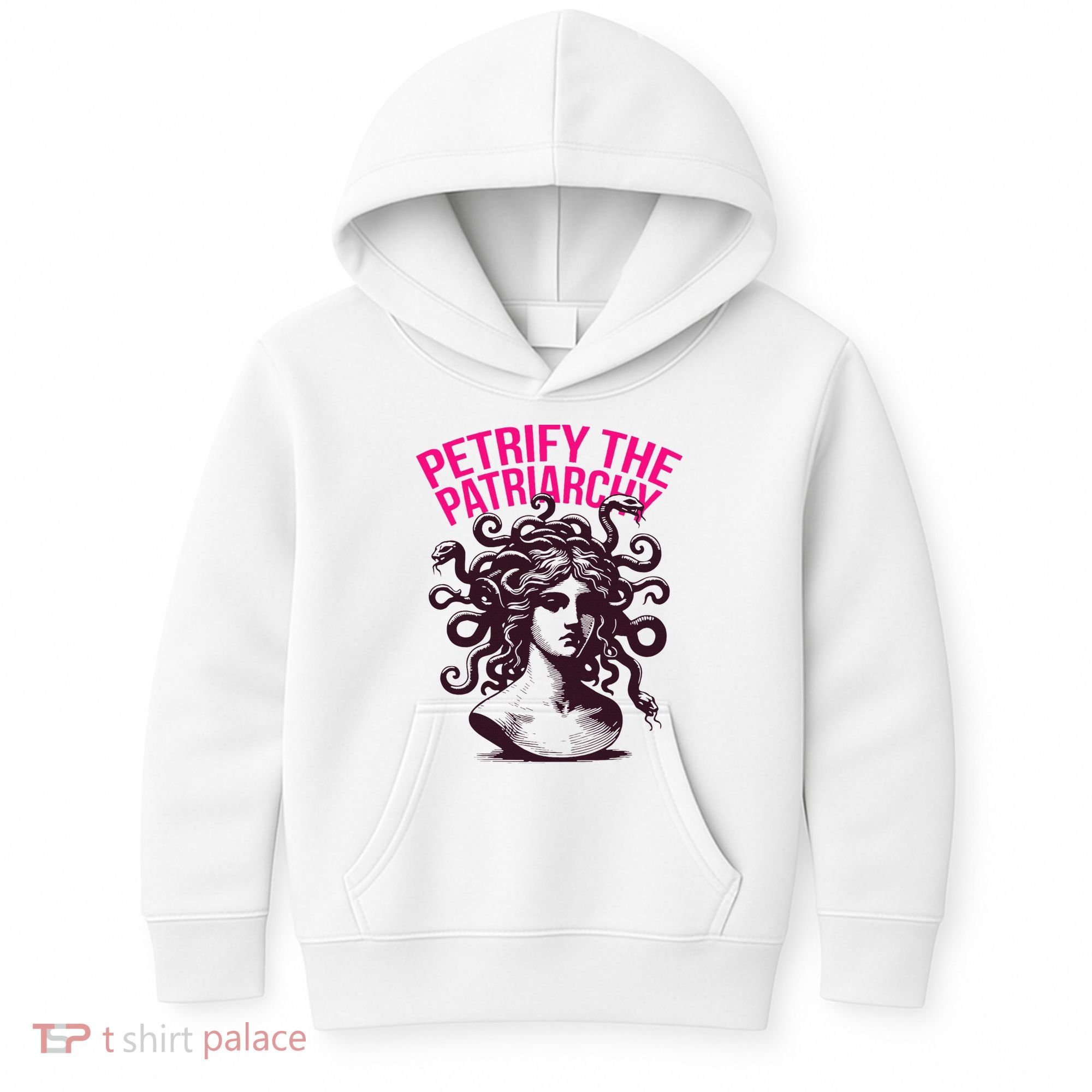 Petrify The Patriarchy Medusa Greek Mythology. Kids Hoodie