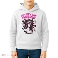 Petrify The Patriarchy Medusa Greek Mythology. Kids Hoodie thumb 4