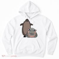 Pesto The Penguin And Moo Deng The Baby Hippo Hoodie thumb 0