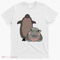 Pesto The Penguin And Moo Deng The Baby Hippo T-Shirt thumb 0