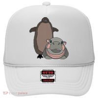 Pesto The Penguin And Moo Deng The Baby Hippo Hat thumb 0