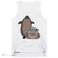 Pesto The Penguin And Moo Deng The Baby Hippo Tank Top thumb 0
