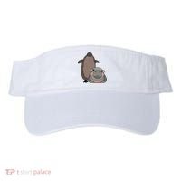 Pesto The Penguin And Moo Deng The Baby Hippo Visor thumb 0