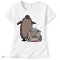 Pesto The Penguin And Moo Deng The Baby Hippo Women's T-Shirt thumb 0