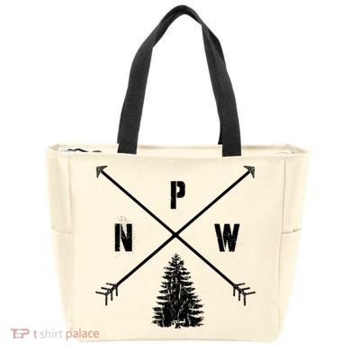 Pine Tree Pacific Northwest PNW Arrows Tote Bag