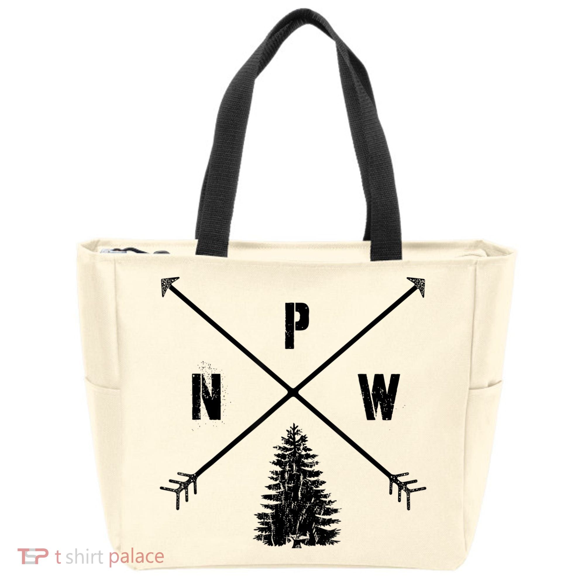 Pine Tree Pacific Northwest PNW Arrows Tote Bag