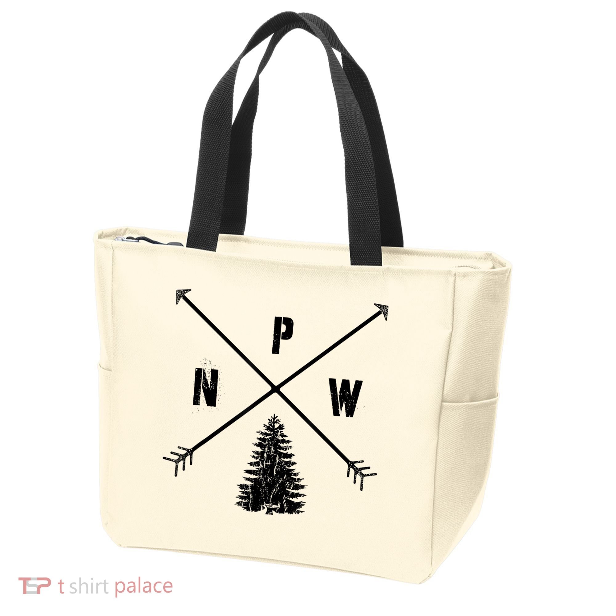 Pine Tree Pacific Northwest PNW Arrows Tote Bag