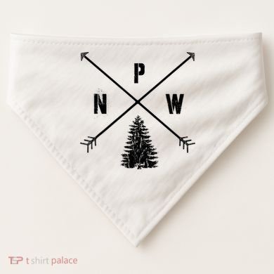 Pine Tree Pacific Northwest PNW Arrows USA-Made Doggie Bandana