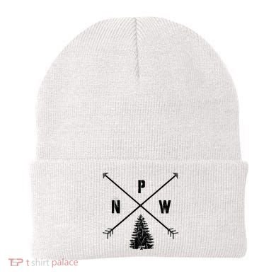 Pine Tree Pacific Northwest PNW Arrows Beanie