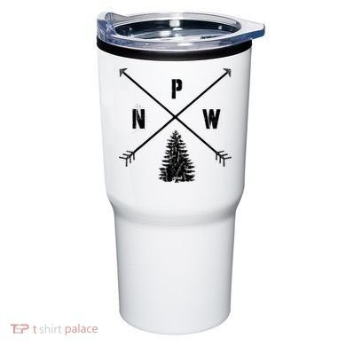 Pine Tree Pacific Northwest PNW Arrows Tumbler