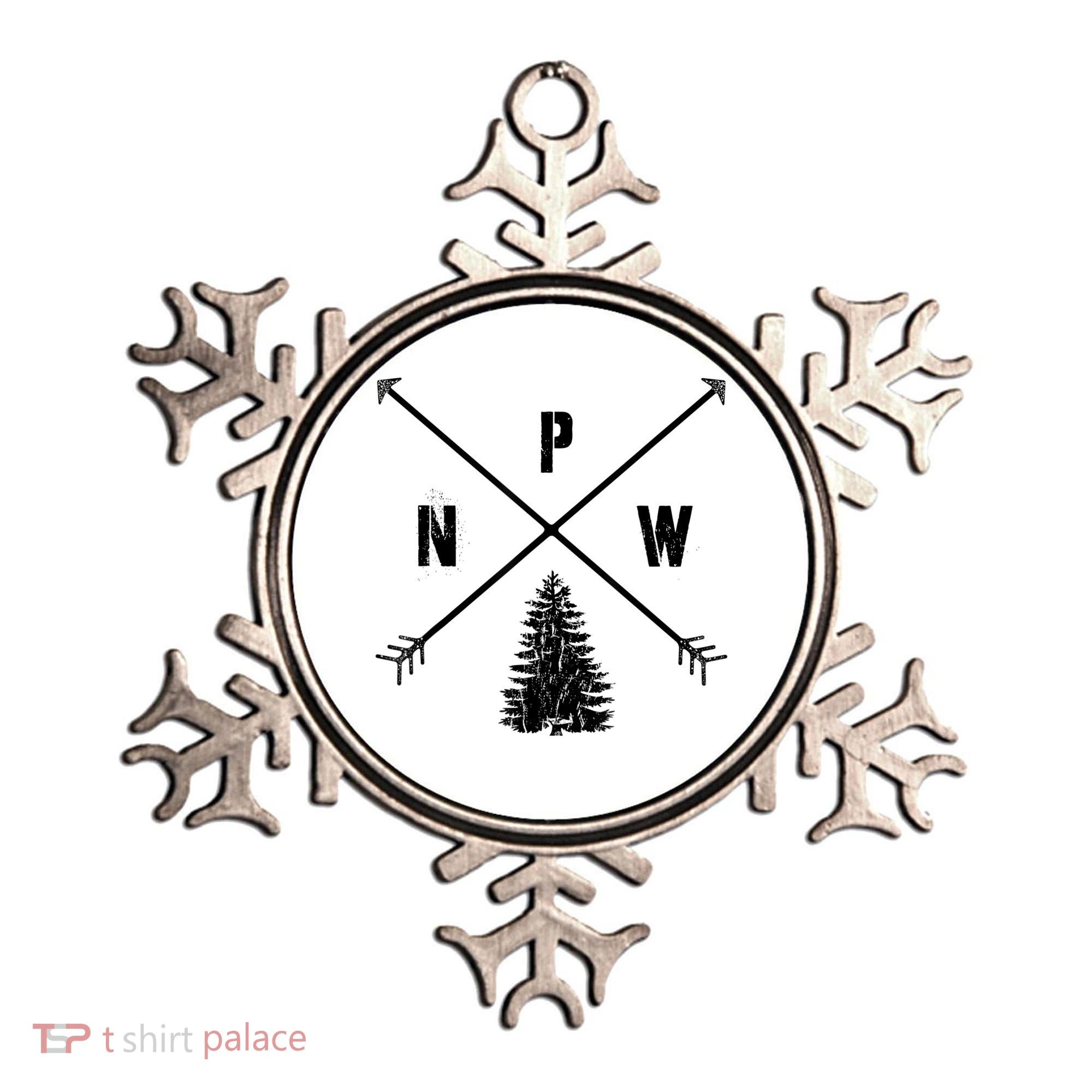 Pine Tree Pacific Northwest PNW Arrows Ornament