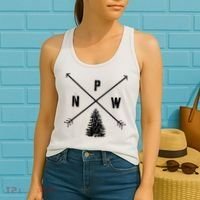 Pine Tree Pacific Northwest PNW Arrows Women's Tank Top thumb 2