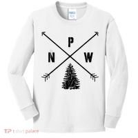 Pine Tree Pacific Northwest PNW Arrows Kids Long Sleeve Shirt thumb 0