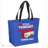 Punch Throat Punch It's A Throat Punch Kinda Day Funny Gift Tote Bag thumb 2
