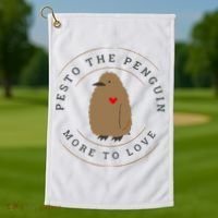 Pesto The Penguin More To Love Golf Towel thumb 1