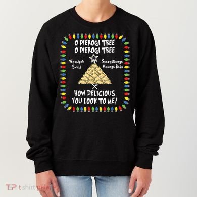 Pierogi Tree Polish Christmas Women's Sweatshirt